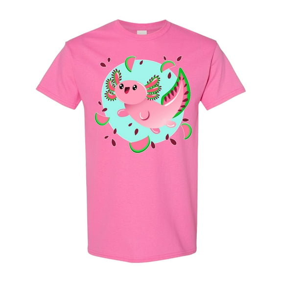Inktastic Watermelon Axolotl T-Shirt