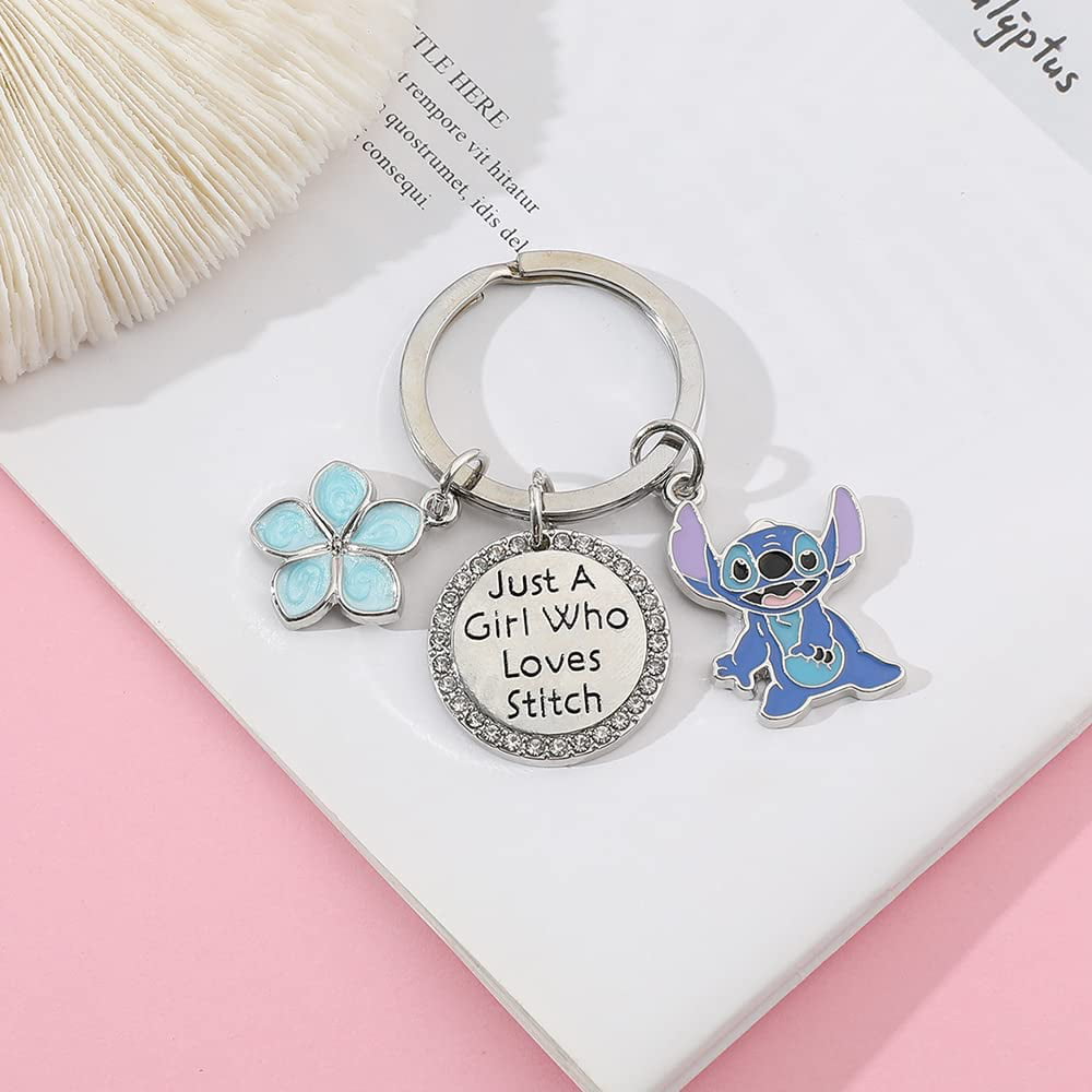 ZWYQWN Stitch Gifts Ohana Means Family Ring Stitch Lover Gift Birthday Gifts for Women Friends Stitch Fans Gifts