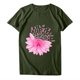 thumbnail image 4 of Fiudx Ofertas Flash Del Día Blusa de Manga Corta con Estampado de Moda para Mujer, Divertida Camiseta con Cuello Redondo, 4 of 4