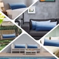 thumbnail image 6 of Navy Blue Ombre Body Pillow Covers 20"x54", Modern Abstract Art Ocean Oil Painting Soft Brushed Microfiber Breathable Throw Pillow Covers, Pillowcase with Zipper for Couch Sofa Bedroom Living Room, 6 of 9