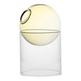 thumbnail image 3 of GUOOL Transparent Glass Hydroponic Vase Decor Flowerpot Terrarium Desk Vase Flower Pot Yellow Tall, 3 of 9
