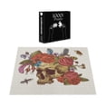 thumbnail image 3 of Ambesonne Gothic Jigsaw Puzzle Durable Cardboard, Skull Flowers Bees, 1000 pcs, Multicolor, 3 of 5