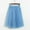 Sky Blue, variant on Women's A Line Pleated Skirt Mid Long Tutu Skirt Ruffle Mesh Vintage H Chiffon High Waist Skirt Suede Skirts for Women Midi Pleated Skirt Poodle Skirts for Girls Leather Midi Skirt Girls Tennis Skirt