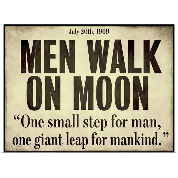 Great BIG Canvas | Rolled Color Bakery Poster Print entitled Moon Walk
