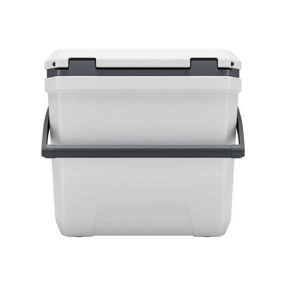 Portable 38 QT Hard Cooler - 54 Can Capacity, Insulated, Cup Holder, Lightweight