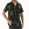 thumbnail image 4 of ALLLIST Collared Men's Shirts with Pockets Short Sleeve Button Down Shirts Black Graphic Casual Men's Clothing, 4 of 5