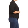 thumbnail image 3 of Plus Size Women's Trendy Style Open Front Solid Jacket, 3 of 4