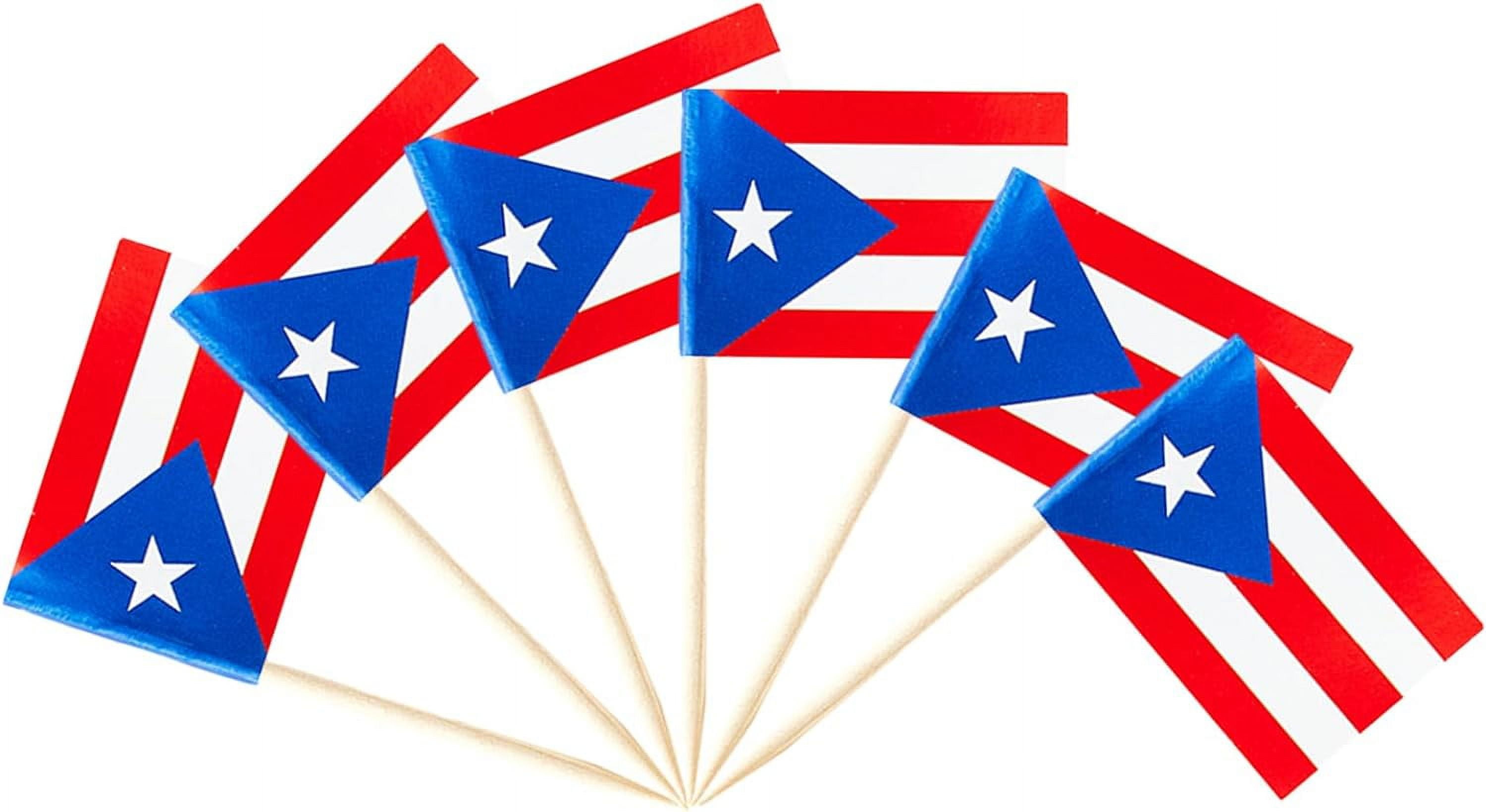 100-Pack Cuba Flag Toothpick Flags - Mini Cuban Flag Picks For Cocktails, Cupcakes, Party Decor - View #10