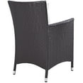 thumbnail image 5 of Modern Contemporary Urban Design Outdoor Patio Balcony Seven PCS Dining Chairs and Table Set, White, Rattan, 5 of 7