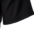 thumbnail image 6 of Men's Casual Button Down Shirt Patchwork Turndown Collar Short Sleeve Breathable Quick Dry Polyester Blend Stretch for Daily Work Vacation Streetwear | Zenithor,White S, 6 of 9