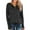 Black, variant on 2024 Summer Plus Size Tops,Women Loose Color Knit Buttons Casual Long Sleeve Sweatshirts Tops