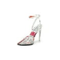 thumbnail image 6 of Steve Madden Alessi Black Print Magazine Pointed Closed Toe Two-Piece Pumps (Black Print, 6), 6 of 9