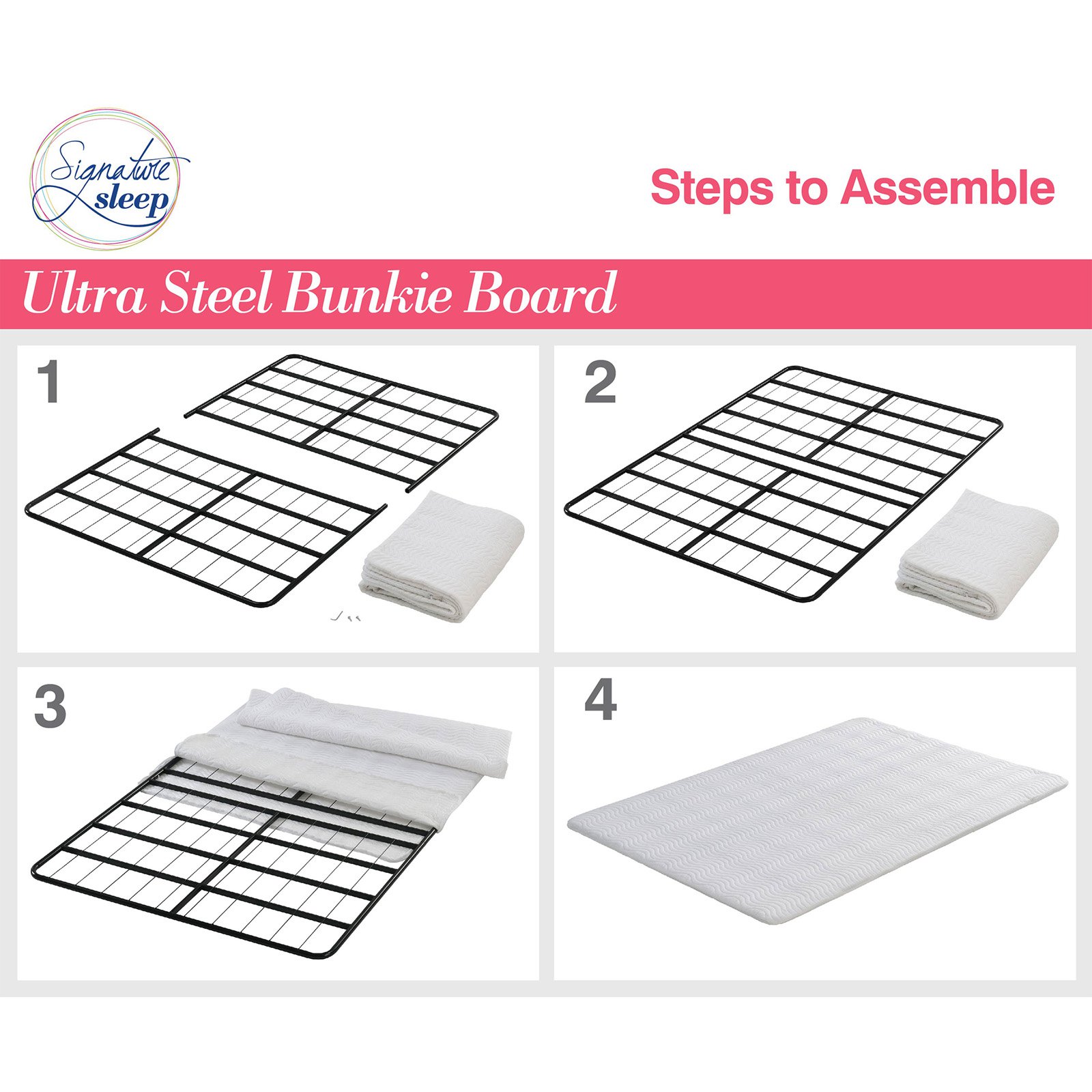 Signature Sleep Ultra Steel Bunkie Board - Twin - image 3 of 6