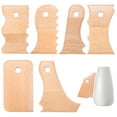 thumbnail image 1 of 7 Pcs Pottery Tools Set Wooden Pottery Rib Foot Shaper Trimming Tools for Ceramics Clay Carving And Shaping Craft Kit for Ceramic Artists, 1 of 7