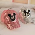 thumbnail image 2 of Gorra de béisbol de Mickey para niño y niña, gorro de malla transpirable con lentejuelas, sombreado, primavera y verano Fivean unisex, 2 of 2