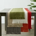 thumbnail image 3 of DII Variegated Fringe Table Runner, Taupe, 13x72", 3 of 5