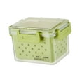 thumbnail image 3 of WeiLaiKeQi Fruit Container for Fridge Airtight with Lid with Drain Pantry Organizer Box 12.5x9x10cm, 3 of 9