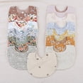 thumbnail image 2 of Reversible Baby Bibs Cotton Feeding Bib Saliva Towel Burp Cloth Skin-Friendly Infant Unisex Bibs Nursing Supply, 2 of 9