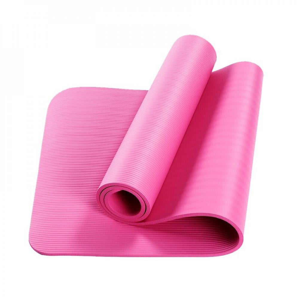 10MM Extra Thick Yoga Mat Non Slip For Fitness Pilates Gym Exercises 183cmX61cm 