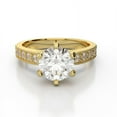 thumbnail image 2 of 1.50 Ct Brilliant Round Cut Diamond Bridal Rings Solid 18K Yellow Gold, 2 of 6