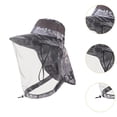 thumbnail image 6 of Dualoai Bee Netting Hat Beekeeper Bucket Hat Polyester Net Portable for Men Women Summer Grey, 6 of 9