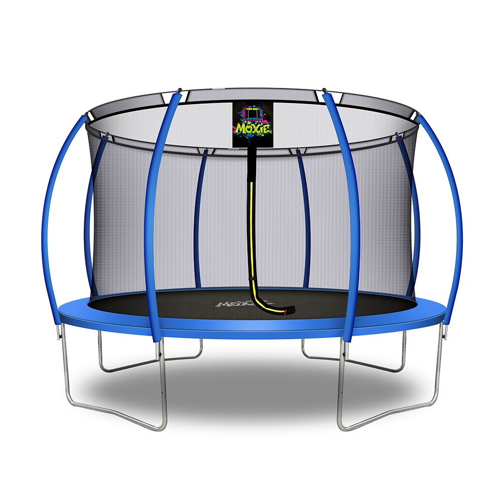 Moxie PumpkinShaped Outdoor Trampoline Set with Premium TopRing Frame