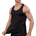 thumbnail image 2 of Sinleey Men's Quick Dry Workout Tank Top Gym Muscle Tees Fitness Bodybuilding Activewear Swimming Black S, 2 of 6
