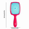 thumbnail image 2 of 2pcs/set Vibrant Detangling Brush Set - Gentle, Anti-Static, Vented Hollow Out Design for Effortless Hair Combining, Styling and Massage - Suitable fo, 2 of 3