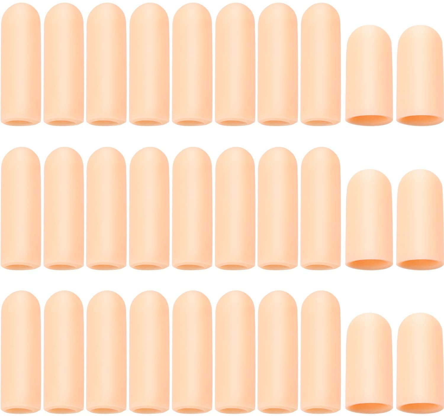30 Pieces Gel Finger Protector Finger Cots Silicone Finger Cover Cap