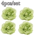 thumbnail image 2 of LINASHI 2pcs/4pcs Vintage Rose Magnetic Curtain Tieback Flower Curtain Holdback Window Curtain Decorative Buckle for Home Office Cafe Balcony, Coffee, 2 of 2