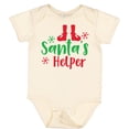 thumbnail image 3 of Inktastic Santa's Helper, Elf Shoes, Snowflakes, Christmas Boys or Girls Baby Bodysuit, 3 of 5