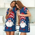 thumbnail image 4 of Naloa Three Gnome Independence Day Print Women Nightgowns,Womens Loungewear,Short Sleeve Sleepwear,Comfy Ladies Nightdress, 4 of 6