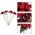 thumbnail image 2 of Gymnture christmas 5pcs Red Berry Stems for Christmas Tree and Home Decor, 2 of 10