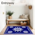 thumbnail image 3 of ODIKA 6'x9' Machine Washable Non-Slip Area Rug, Jolly Decorative Handicraft Project High Traffic Rug, Blue, 746872, 3 of 7