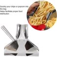 thumbnail image 3 of Rustproof Chip Scoop, Stainless Steel Food French Fry Popcorn Shovel French Fry Bagger Scooper for Cinemas Buffet ect, 3 of 5