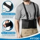 thumbnail image 4 of Cinturón de soporte lumbar FITTOO con correas ajustables para la espalda baja: alivio del dolor de espalda, recuperación de lesiones, soporte para levantar objetos pesados, faja lumbar con tirantes, 4 of 5