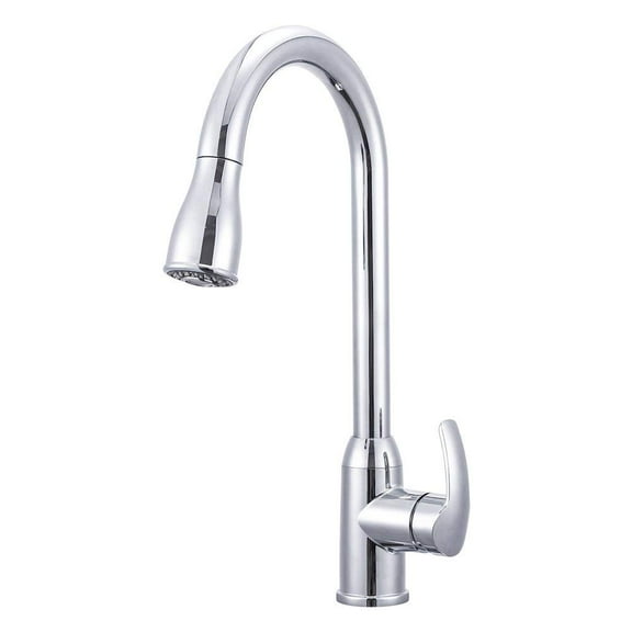 Dura Faucet Single Handle Pull-Down RV Kitchen Faucet - Chrome Polished