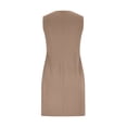 thumbnail image 6 of QUNYINEY Yellow Elegant Cocktail Dresses for Women Midi Party Sleeveless Wedding Guest Bodycon Dresses Slim Fit Elegant Formal V Neck Prom Dresses, 6 of 9