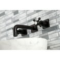 thumbnail image 3 of Kingston Brass KS6125BX Metropolitan Double-Handle Wall Mount Bathroom Faucet, Oil Rubbed Bronze, 3 of 8