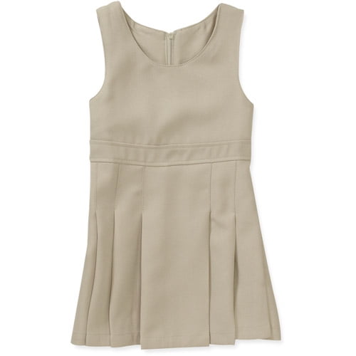 Toddler Girls School Uniform Empire Waist Jumper Dress (Toddler