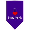 thumbnail image 1 of I Heart New York  Screen Print Bandana Purple Small, 1 of 1