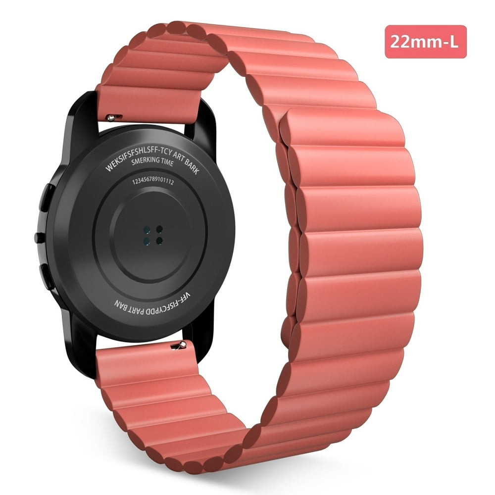 Watch Band, 22mm Silicone Strap for Galaxy Watch Gear S3 Classic Fenix 5 Plus Huawei Watch 2, Red - Walmart.com