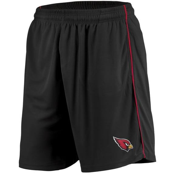 Men's Majestic Black Arizona Cardinals Mesh Shorts