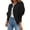 Black, variant on Women's Heavy Stitching Beaded Fragrant Knit Cardigan Over Sweater Jacket Cozy Warm Long Outerwear Black One Size