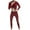 Wine-01, variant on LIBRCLO Thermal Underwear for Men Fleece Base Layer Long Johns Underwear Long Sleeve High Elasticity Crew Neck Warm Top and Bottom Sets Winter