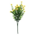 thumbnail image 4 of VINOIC 8 Bundles Artificial Camellia Flowers, Realistic Plastic Stems for Patio, Sustainable Outdoor Greenery, Fade-Resistant Garden Decor, Yellow, 4 of 7
