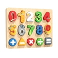 thumbnail image 2 of Rompecabezas de madera para niños, juguetes educativos, juego de mesa para desarrollar la motricidad fina Número, 2 of 9