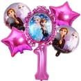 thumbnail image 4 of 6 piezas de globos de la princesa Aisha de Frozen, decoración para fiestas de cumpleaños de niñas y niños, globos con números de aluminio, globos para baby shower, 4 of 5