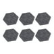 thumbnail image 3 of Paneles acústicos hexagonales de 12 Uds., paneles absorbentes de sonido de alta densidad, paneles de pared con borde biselado a prueba de sonido, 14x12x7cm, gris oscuro, 3 of 14