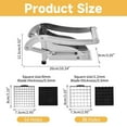 thumbnail image 3 of Hearth & Gear Vegetable Cutter For Easy Food Preparation Kitchen Tool For Chopping Vegetables Fruits And More Efficient Manual Cutting Device With Durable Stainless Steel And ABS Design Loved Items, 3 of 7